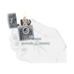 Zippo Joined Forces Military Emblem Lighter, Street Chrome (24457) thumbnail