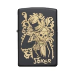 Zippo Joker Lighter, Black Matte with Bronze Laser Engraving (29632) thumbnail