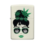Zippo Lady Cannabis Design Glow in the Dark Windproof Lighter (49837) thumbnail
