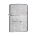 Zippo Classic Linen Weave Windproof Lighter, Brushed Chrome (28181) thumbnail