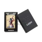 Zippo Mazzi Dragon Warrior Design Windproof Lighter, High Polish Brass (29668) thumbnail