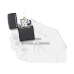 Zippo "My Middle Finger Salutes You" Windproof Lighter, Black Matte (29867) thumbnail