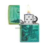 Zippo Mountain Design Windproof Lighter, High Polish Teal (49461) thumbnail