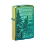 Zippo Mountain Design Windproof Lighter, High Polish Teal (49461) thumbnail