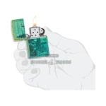 Zippo Mountain Design Windproof Lighter, High Polish Teal (49461) thumbnail