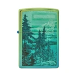Zippo Mountain Design Windproof Lighter, High Polish Teal (49461) thumbnail
