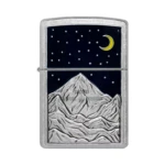 Zippo Mountain Emblem Design Windproof Lighter, Street Chrome (48632) thumbnail