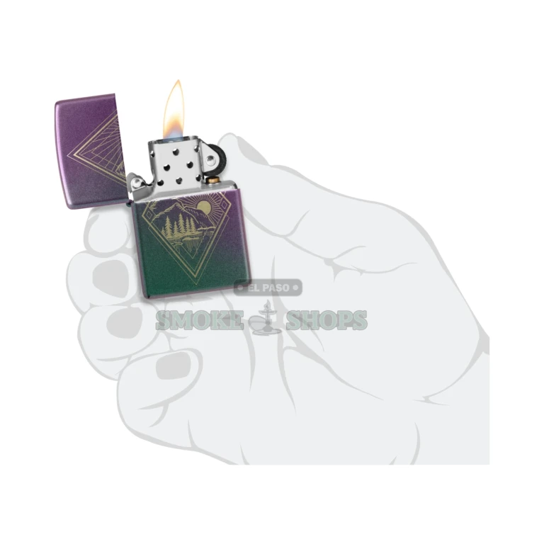 Zippo Mountain Outdoor iridescent windproof lighter available at El Paso Smoke Shops