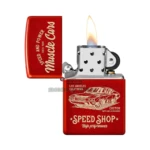 Zippo Muscle Car Design Lighter, Metallic Red (48523) in El Paso thumbnail