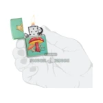 Zippo Mystical Frog Design Windproof Lighter, High Polish Green (48973) thumbnail