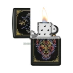 Zippo Neon Dragon Design Lighter, Black Matte in El Paso thumbnail