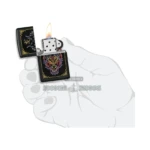Zippo Neon Dragon Design Lighter, Black Matte in El Paso thumbnail