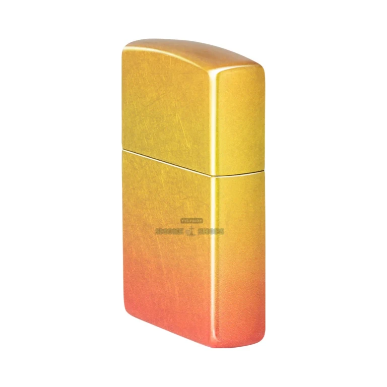 Zippo Ombre Orange Yellow 48512 windproof lighter in its gift box at El Paso Smoke Shops