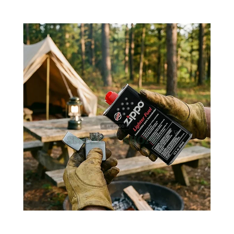 Refilling a Zippo windproof lighter with Zippo Fluid 12oz lighter fluid in El Paso, flammable liquid, pick up today