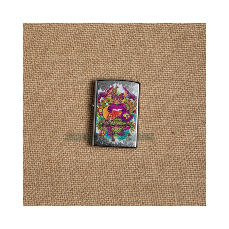 Zippo Street Chrome 49110 showing the distressed, pocket-worn chrome finish