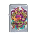 Zippo Psychedelic Lip Design Lighter, Street Chrome (49110) in El Paso thumbnail