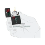 Zippo Tattoo Design Rose Dagger Black Crackle Windproof Lighter (49778) in El Paso thumbnail
