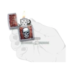 Zippo Rusted Skull Design Lighter, Street Chrome (29870) in El Paso thumbnail