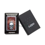 Zippo Rusted Skull Design Lighter, Street Chrome (29870) in El Paso thumbnail