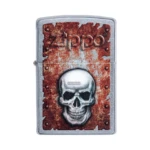 Zippo Rusted Skull Design Lighter, Street Chrome (29870) in El Paso thumbnail