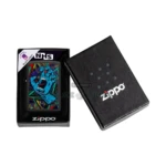 Zippo Santa Cruz Skateboards Screaming Hand Black Light Lighter, Black Matte (48415) thumbnail