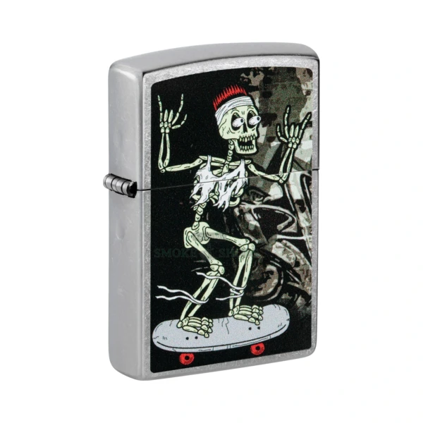 Zippo Skateboard Design Color Image Street Chrome Windproof Lighter (48911)