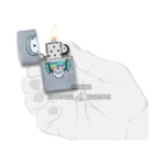 Zippo Skull Headphone Design Windproof Lighter, Street Chrome (29855) thumbnail
