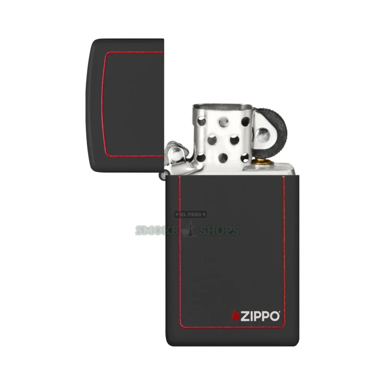 Side profile of the Zippo Slim case showing its narrow 0.38-inch width