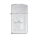 Zippo Slim Venetian High Polish Chrome Windproof Lighter (1652) thumbnail