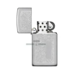 Zippo Slim Venetian High Polish Chrome Windproof Lighter (1652) thumbnail