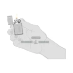 Zippo Slim Venetian High Polish Chrome Windproof Lighter (1652) thumbnail