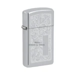 Zippo Slim Venetian High Polish Chrome Windproof Lighter (1652) thumbnail