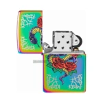 Zippo Tattoo Theme Design Windproof Lighter, Snake & Rose, Multi Color (48395) thumbnail