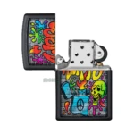 Zippo Street Art Graffiti Design Lighter, Black Matte (49605) — Color Image thumbnail