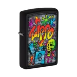 Zippo Street Art Graffiti Design Lighter, Black Matte (49605) — Color Image thumbnail