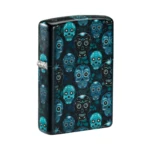 Zippo Sugar Skulls Design 540 Color Glow-in-the-Dark Windproof Lighter (46017) thumbnail