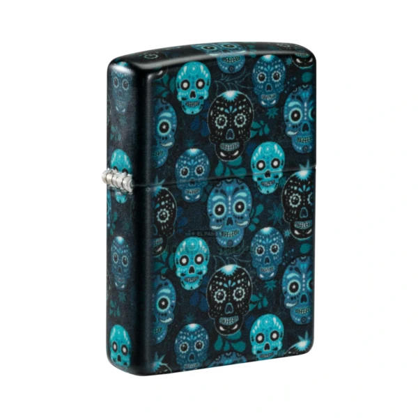 Zippo Sugar Skulls Design 540 Color Glow-in-the-Dark Windproof Lighter (46017)