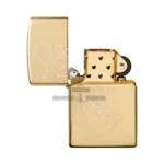 Zippo Tattoo Tiger Design Windproof Lighter, High Polish Brass (Laser Engraved) (29884) thumbnail
