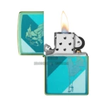 Zippo Teal Windy Design Lighter, High Polish Teal (48457) in El Paso thumbnail