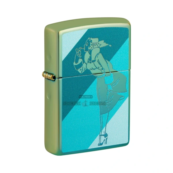 Zippo Teal Windy Design Lighter, High Polish Teal (48457) in El Paso