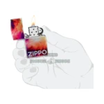 Zippo Tie Dye Design 540 Fusion Lighter, 540 Tumbled Chrome (48982) thumbnail
