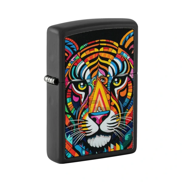 Zippo Tiger Stripes Design Lighter, Black Matte in El Paso