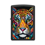 Zippo Tiger Stripes Design Lighter, Black Matte in El Paso thumbnail