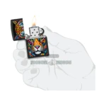Zippo Tiger Stripes Design Lighter, Black Matte in El Paso thumbnail
