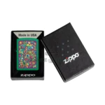 Zippo Trippy Design Grass Green Matte Windproof Lighter (48957) thumbnail