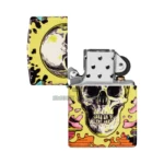 Zippo Trippy Skull Design Glow in the Dark 540 Color Lighter (48640) thumbnail