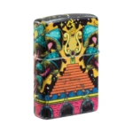 Zippo Trippy Skull Design Glow in the Dark 540 Color Lighter (48640) thumbnail