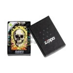 Zippo Trippy Skull Design Glow in the Dark 540 Color Lighter (48640) thumbnail