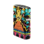 Zippo Trippy Skull Design Glow in the Dark 540 Color Lighter (48640) thumbnail