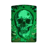 Zippo Trippy Skull Design Glow in the Dark 540 Color Lighter (48640) thumbnail